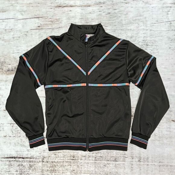 Winning Ways Vintage Black and multi Colored Jacket Women’s Size Small - Picture 1 of 5